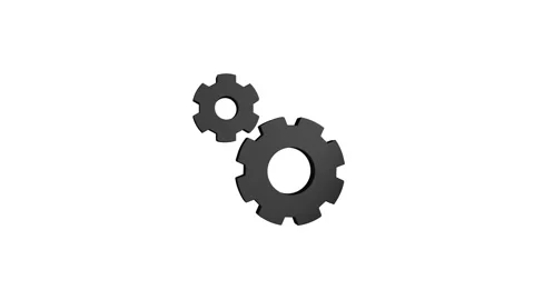 3D rendering rotating gear mechanism wheel for teamwork success and technol.. Video stock 313462668
