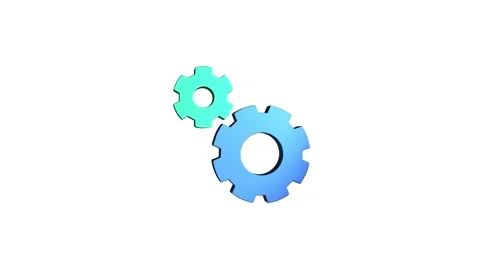 3D rendering rotating gear mechanism wheel for teamwork success and technol.. Vidéo 313462669