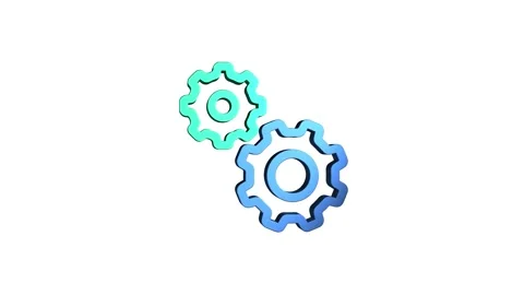 3D rendering rotating gear mechanism wheel for teamwork success and technol.. Stock Footage 313462681