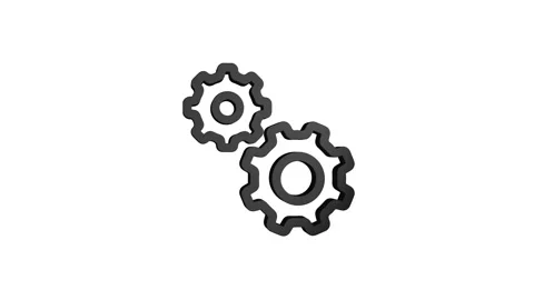 3D rendering rotating gear mechanism wheel for teamwork success and technol.. Stock Footage 313462691