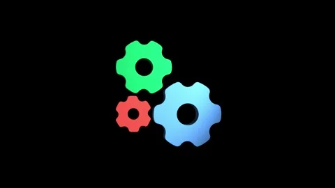 3D rendering rotating gear mechanism wheel for teamwork success and technol.. Vidéo 313462697