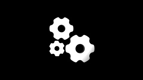 3D rendering rotating gear mechanism wheel for teamwork success and technol.. Video stock 313462704