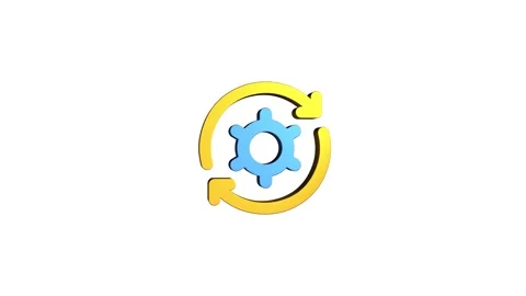 3D rendering rotating gear mechanism wheel for teamwork success and technol.. Stock Footage 313463528
