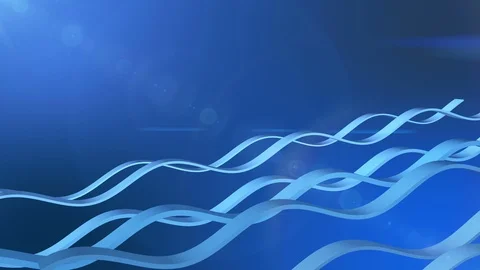 3D rendering rows animation. Rows of stripes wave animation. Stock Footage 108286472