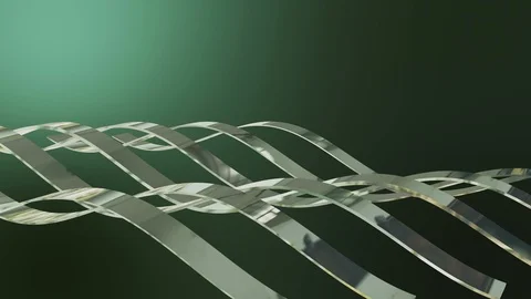 3D rendering rows animation. Rows of stripes wave animation. Stock Footage 108286495