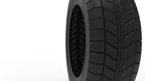 3d rendering of a rubber car tire isolated in a studio background Stock Illustration
