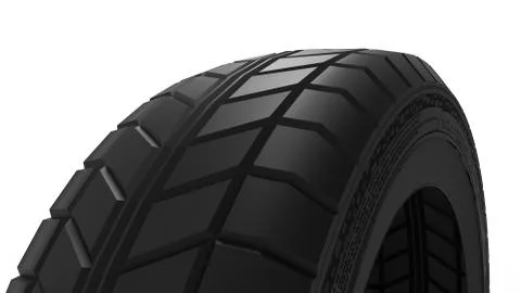3d rendering of a rubber car tire isolated in a white studio background Stock Illustration