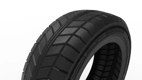 3d rendering of a rubber car tire isolated in a white studio background Stock Illustration