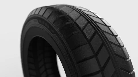 3d rendering of a rubber car tire isolated in a bright studio background 스톡 일러스트