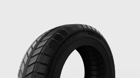 3d rendering of a rubber car tire isolated in a bright studio background 스톡 일러스트