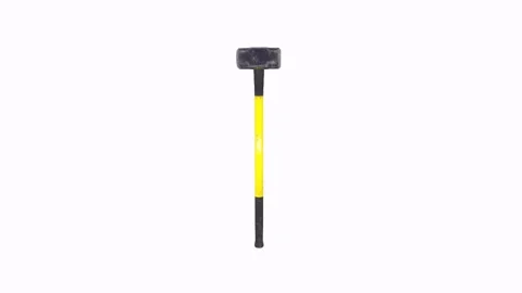 3D rendering of a rubber mallet on a solid background Stock Footage 303594958