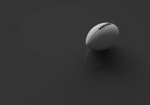 3D RENDERING OF RUGBY BALL Ilustração Stock