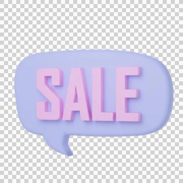 3D rendering sale icon Stock Illustration