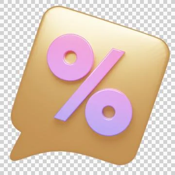 3D rendering sale icon Stock Illustration