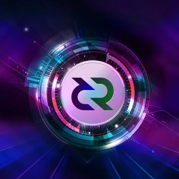 3D rendering sanbox cryptocurrency coin on colorful background, cryptocurrenc Stock Illustration