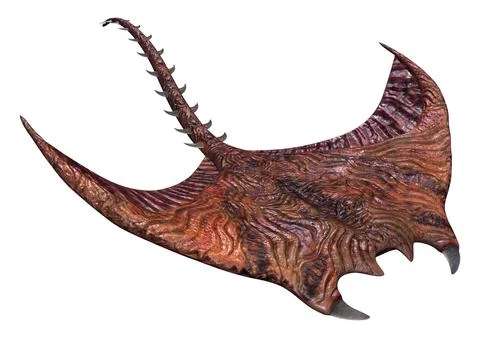3D Rendering Sand Manta on White Stock Illustration