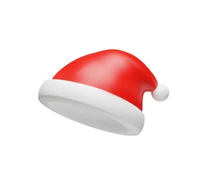 3d rendering Santa Claus hat Stock Illustration