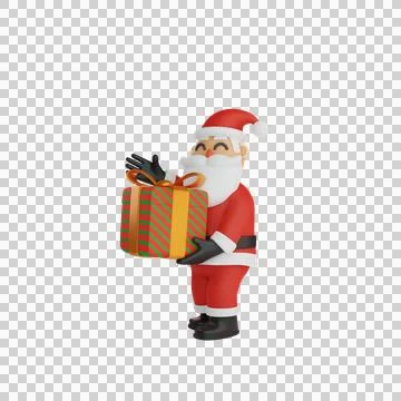 3d rendering of santa Stock Illustration