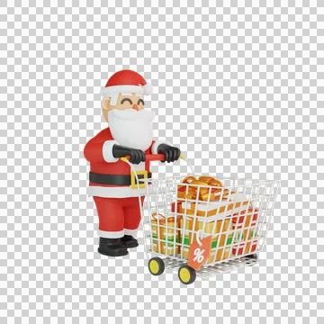3d rendering of santa Stock Illustration