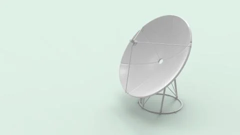 3d rendering of a satelite isolated in a studio background Stock Illustration
