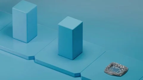 3D Rendering of a Satisfying Loop Stock Footage 300204606