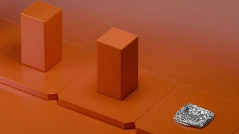 3D Rendering of a Satisfying Loop Stock Footage 300204764