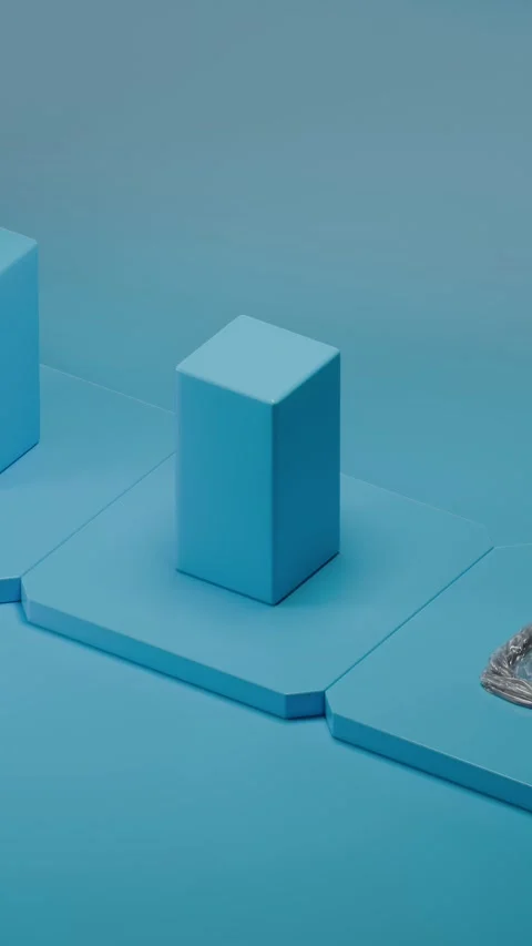 3D Rendering of a Satisfying Loop Stock Footage 300204888