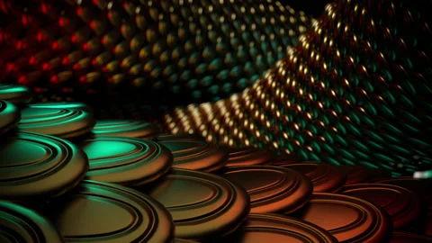 3D rendering scale of gold chinese dragon. Stock Footage 171166144