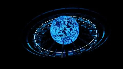 3d rendering of science fiction abstract sci-fi Stock Illustration