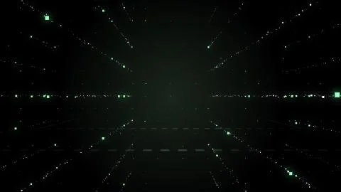 3D rendering of a scientific technology data binary code network conveying Stock Photos