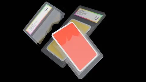 A 3d rendering of sealed slab cases with graded labels. Stock Illustration