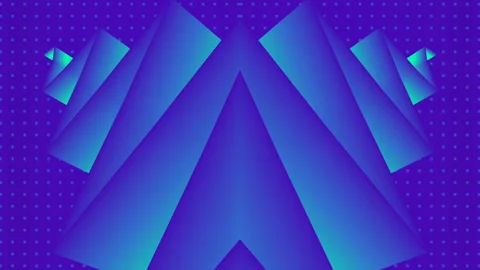 3d rendering seamless loop animation with endlessly moving blue zigzag pattern 스톡 동영상 220058424