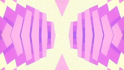 3d rendering seamless loop animation with fantastic kaleidoscopic pattern 4K Stock Footage 220058682