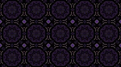 A 3D rendering of a seamless pattern of geometric shapes and dark purple glow 스톡 일러스트