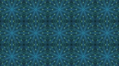 A 3D rendering of a seamless pattern of geometric shapes and bright blue glow Stock Illustration