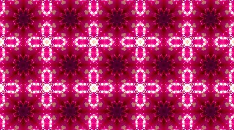 A 3D rendering of a seamless pattern of geometric shapes and bright pink glow Stock Illustration