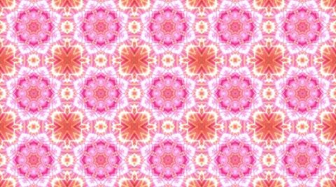 A 3D rendering of a seamless pattern of geometric shapes and bright pink glow Stock Illustration
