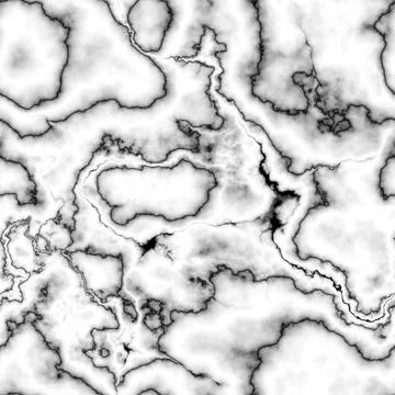 3d rendering. Seamless texture of marble or stone. in black and white. Stock Illustration