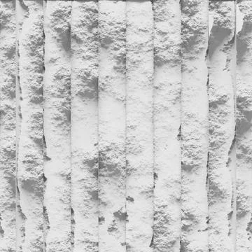 3d rendering. Seamless Texture of treated natural stone with damage. Old styl Stock Illustration