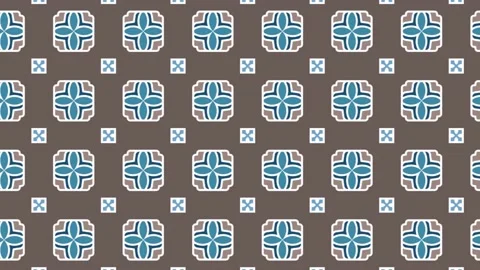 3d rendering of the seamless tile pattern slide animation. Panning Stock Footage 202005410