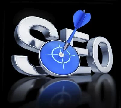 3D rendering of a SEO con 스톡 일러스트