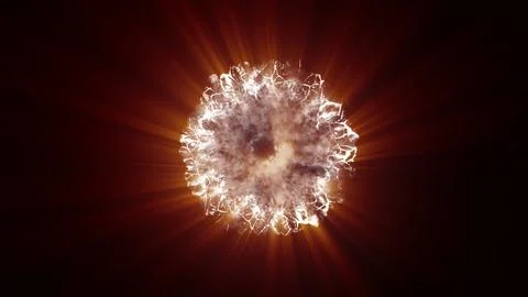 3D rendering of a series of spectacular shock waves coming from an explosion Stock Illustration