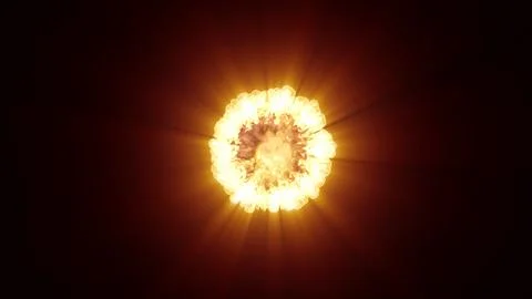 3D rendering of a series of spectacular shock waves coming from an explosion Stock-Illustration