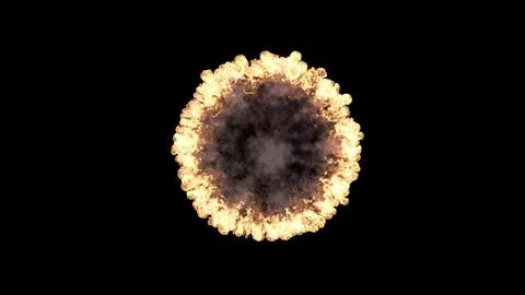 3D rendering of a series of spectacular shock waves coming from an explosion Stock Illustration