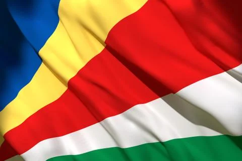 3d rendering of Seychelles flag Stock Illustration