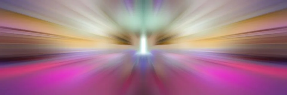 A 3d rendering of a shiny flash of multi-colored rays, glowing bursts of ligh Illustrazione stock