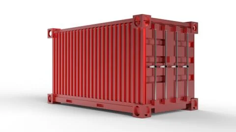3d rendering of a shipping cargo container Stock Illustration