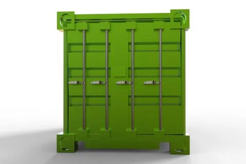 3d rendering of a shipping cargo container 스톡 일러스트