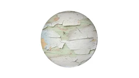 3d rendering of a shpere with structure isolated on white Stock Illustration