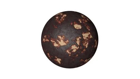 3d rendering of a shpere with structure isolated on white Stock Illustration